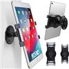 AboveTEK Supporto Parete per iPad, Girevole a 360°, con Due Staffe per Tablet da 6 a 13 Pollici, Supporto Tablet Muro per Angoli di Visione Flessibili in Cucina, Casa, Negozio Al Dettaglio (Nero)
