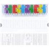 LiebeWH Righello scorrevole per scale di chitarra, in plastica PVC, per chitarra ed elettrica, apprendimento pentatoniche