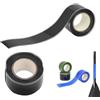Brrnoo Maniglie per pagaie per kayak, nastro adesivo per cancellare mani blister prevenzione blister 590 pollici in silicone tavola da paddle canoa (BLACK)