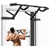 ONETWOFIT Barra per trazioni, telaio della porta, Pull Up Bar per Doorway, con manici antiscivolo, pieghevole, dispositivo di allenamento per palestra, fino a 210 kg, montaggio a parete (nero-1)