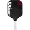 Wilson Racchetta Da Padel Fierce Pro 13 Pickleball, Realizzata In Fibra Di Carbonio, Costruzione Monoblocco e Design Ibrido, Con Manico Allungato, Colore: Nero/Rosso, Taglia: 2