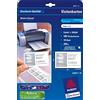 Avery Zweckform - Biglietti da visita da stampare, adatti per stampanti a getto d'inchiostro o laser, grammatura: 200 g/m², formato DIN A4, 85 x 54 mm, 500 fogli, 5000 biglietti, colore: Bianco opaco
