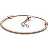 PANDORA Moments - Bracciale con maglia snake e pietre di zirconia cubica incolori