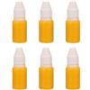 PATIKIL 6Pezzi 0.33oz Per Timbri Ricarica Inchiostro Per Timbri Oro Giallo