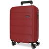 Roll Road Flex Valigia da Cabina Bordeaux 38x55x20 cm Rigido ABS Chiusura a Combinazione Laterale 33L 2.5kg 4 Doppie Ruote Bagaglio a Mano