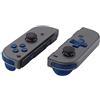 eXtremeRate D-Pad Tasti Kit Pulsante ABXY SR SL L R ZR ZL Croci Direzionali Trigger Ricambio per Nintendo Switch/OLED Joycon,Senza Joycon-Trasparente Blu