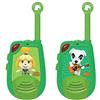 Lexibook, Animal Crossing, Walkie-Talkie Digitale per Bambini, Portata di Trasmissione 2 km, Funzione Luce Morse, Clip da Cintura per Il Trasporto, Funzionamento a Batteria, Verde, TW25AC