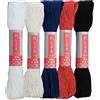 Daruma Yokota Sashiko Filo 5 Matassa Essential Color Set (Filo Sashiko spesso - Futo)