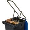 Relaxdays Compattatore Rifiuti Domestico, Trash Compactor, Pressa Manuale per Bidone della Spazzatura, Acciaio, Marrone