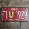 Sokomurg Targa in metallo retrò vintage divertente, 15,2 x 30,5 cm, per interni, F1 Enzo Ferrari 1929, decorazione da parete per garage, cucina, bar, pub, club, caffetteria, casa, ristorante,