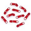 cyclingcolors 10x Cursore Cerniera Ricambio Kit di Riparazione per Cerniera Testa N°3 Cursori per Vestiti Borse Giacche Borse Valigie Jeans, rosso
