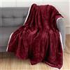 Elegant Comfort Coperta reversibile in Sherpa a tinta unita, coperta per tutte le stagioni, super morbida, Cozy and Plush- Decorativa Throw Perfetta per Lounging, 50 x 60 pollici, Sherpa Throw