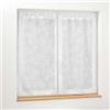 Douceur d'Intérieur, coppia di tende con passanti (2 x 60 x 120 cm) Karla, bianco, tulle operato applicato