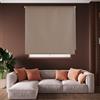 Blindecor Draco Tenda a rullo oscurante - Marrone, 120 x 175 cm (Larghezza x Altezza) | Dimensioni del tessuto 117 x 170 cm. Tende termiche oscuranti