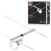 Paulmann CorDuo, punto luce per sistema di cavi per faretti, 94443, Salt, massima CC 10 Watt, lampade con cavi, estensibile, cromato, opaco, in plastica, GU 5,3, senza lampadine