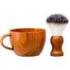 Grandslam 2 in 1 Set da barba, kit da barba barbiere composto da pennello da barba, ciotola da barba, miglior regalo per padre, marito, fidanzato