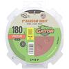GATOR FINISHING PRODUCTS Gator Dischi abrasivi in ossido di alluminio a 8 fori, grana 180, confezione da 50