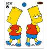 4R Quattroerre.it Adesivi Sticker Simpson Bart, 14 x 16 cm