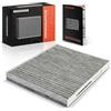 Frankberg Filtro aria cabina Filtro abitacolo carbone attivo A4538350300 | Compatibile con Renault Twingo III BCA BCM, Smart Fortwo Coupé Cabriolet Compatto 453; 4538350300, 272774711R, 272776248R