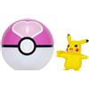 Pokémon Clip 'N' Go Pikachu and Love Ball - Include personaggio da battaglia da 5,1 cm e accessorio Love Ball