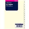 Filofax - Cartellina con indice, 2 lettere per etichetta, colore: panna
