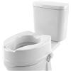 Mobiclinic, Rialzo WC per Anziani, Altezza 14 cm, Marchio europeo, Alza water, Bidet, Disabili, Senza coperchio, Ausili, Plastica, Regolabile, Bianco, Titán