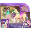 Spinmaster Unicorn Academy, Ava & Plant Magic Leaf con effetto luminoso, 2 accessori per l'