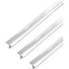 Alberts 499327 - Profilo a T, in alluminio, design cromato, 1000 x 15 x 15 mm, set da 3 pezzi