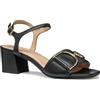 Geox D New ERAKLIA 50 B, Sandalo con Tacco Donna, Black, 38 EU