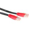 ACT Cavo patch nero da 10 metri U/UTP CAT5E incrociato con connettori RJ45