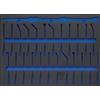 BGS technic BGS 4033-1 3/3 Carrello da officina, vuoto per: Set di cunei e raschietti per modanatura, 27 pezzi.