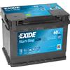 Exide EK600 AGM 60Ah 680A Batteria per auto Start-Stop