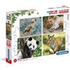 Clementoni Set di puzzle Clementoni Supercolor - Life in the Wild (20, 60, 100, 180 pezzi)