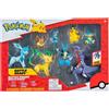 Jazwares Pokemon battaglia set di figure 8 pezzi riolu eevee leafeon lucario