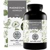 Nature Love® Magnesium Complex | 180 capsule | 400 mg di magnesio elementare per dose giornaliera | con 5 diverse forme di magnesio | ad alto dosaggio | vegano