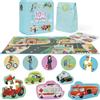 Click Europe 10 puzzle progressivi per bambini dai 18 mesi in su - veicoli