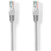 Nedis Cavo di rete CAT5e | U/UTP | RJ45 maschio | RJ45 maschio | 0,50 m | Rotondo | PVC | Grigio | Etichetta