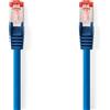 Nedis Cavo di rete CAT6 | RJ45 maschio | RJ45 maschio | S/FTP | 1,50 m | Rotondo | LSZH | Blu | Etichetta