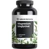 natural elements Bisglicinato di magnesio - Magnesio chelato - 180 capsule - 300 mg di magnesio al giorno