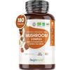 WeightWorld Integratore alimentare WeightWorld Certified Organic Mushroom complex, 180 capsule