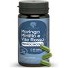 RedMoringa Integratore Microcircolo Gambe Mirtillo Nero e Vite Rossa con Moringa| 60 Capsule Vegane | Italy