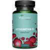 Vegavero Astaxanthin Oil | 60 capsule | 8 mg di astaxantina per capsula | materia prima di marca AstaZine® | vegan