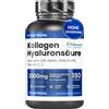 VitaStrong Acido ialuronico del collagene Vitastrong - 2000 mg - 180 compresse - Coenzima Q10, biotina, vitamina C e D - Sostiene pelle, articolazioni, capelli e ossa