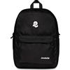 Invicta Zaino Scuola LAB, Nero - Zaino Doppio Scomparto - Tasca Organizer, Tasca porta PC, Tasche laterali porta borraccia - Eco Material