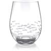 Joeyan 520ml tazze da Vino Senza Stelo Con incisione del pesce che gira,Bicchieri da vino intagliati,Tumbler Degustazione Whisky Rum Cognac Cocktail,avabili in lavastoviglie,Idea Regalo