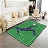 Loussiesd Tappeto da calcio per soggiorno, camera da letto, pallone da calcio, a tema sportivo, per soggiorno, camera da letto, bambini, ragazzi, ragazze, ragazzi, calcio, calcio, giochi competitivi, tappetino