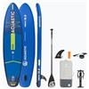 AQUASTIC Paddleboard Perth 10'8″ - Set SUP con zaino da 42 x 23 x 92 cm, 3 maniglie, seggiolino per kayak, schiuma EVA, 3 mm, zavorra, 300 cm e kit di riparazione