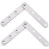 SEIWEI Cerniera per porta girevole a 360 gradi, 57 mm x 16 mm, in acciaio inox, con rotazione nascosta, cerniera per porta nascosta, resistente, cerniera per porta girevole a scomparsa (99 mm)
