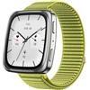GIOPUEY Cinturini Compatibile con Amazfit Active 2 Square, Nylon Traspirante Sport Loop Cinturino in Morbido Nylon Intrecciato Strap Band - Green