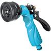 Cellfast Pistola per Irrigazione Pistola da Giardino Spruzzatore 7 Funzioni con Flusso d'Acqua Controllabile per Prato Fiori Piante Regolazione A Gradini Blocco del Funzionamento Continuo Basic